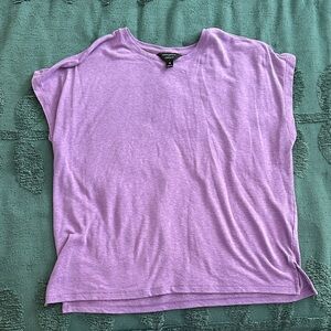 Banana Republic linen blend tee medium